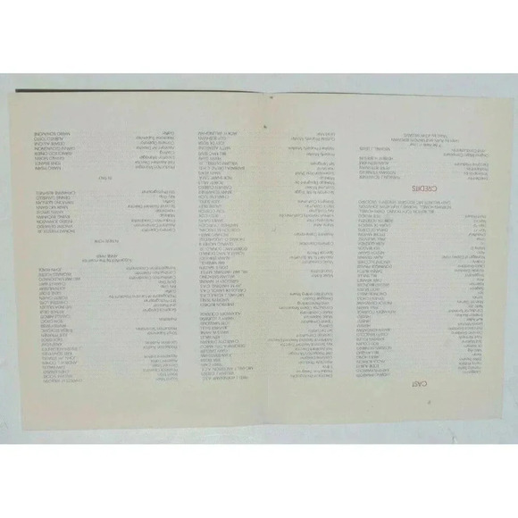 Vtg Promo Movie Theatre Advance Program Brochure 1982 Yes Giorgio Luciano Pavaro - Picture 2 of 3